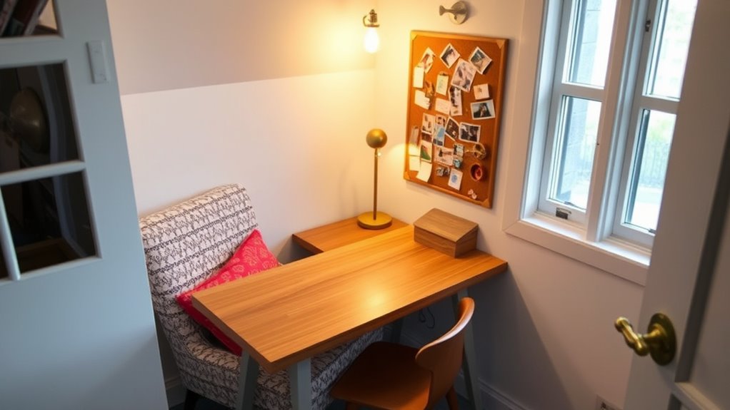 small home office nook