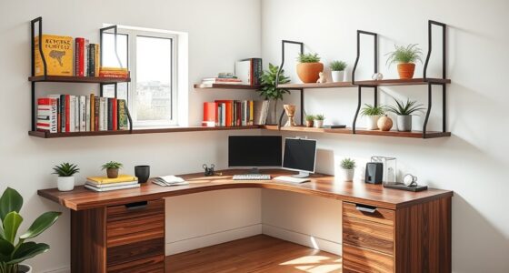 small room corner desk options