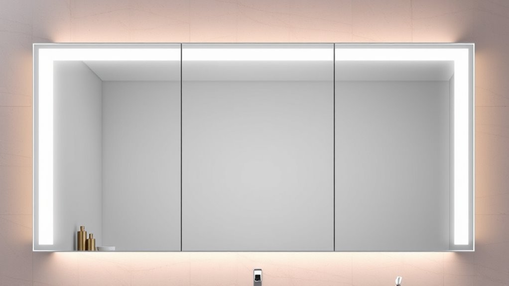 smart illuminated bathroom cabinets