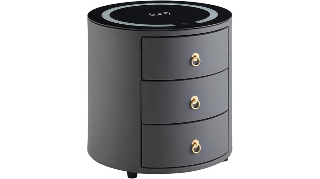 smart nightstand with wireless charging