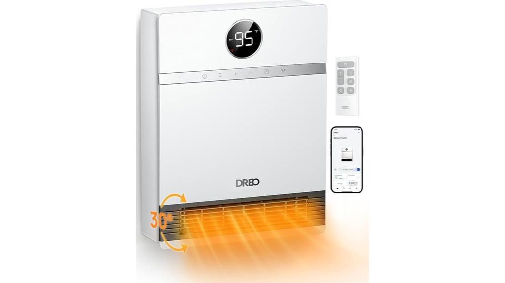 smart wall heater with remote