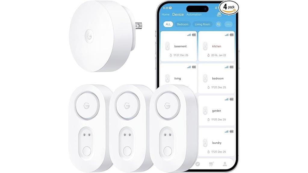 smart water leak detector pack