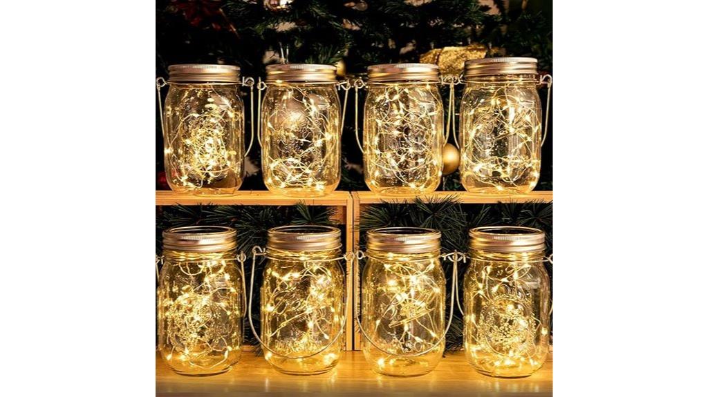 solar mason jar lights