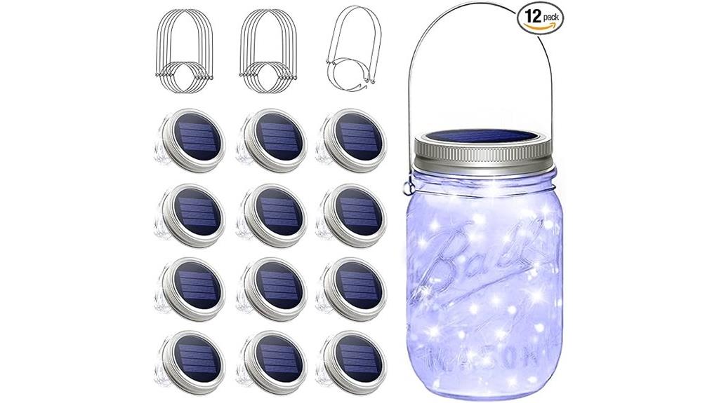 solar mason jar lights