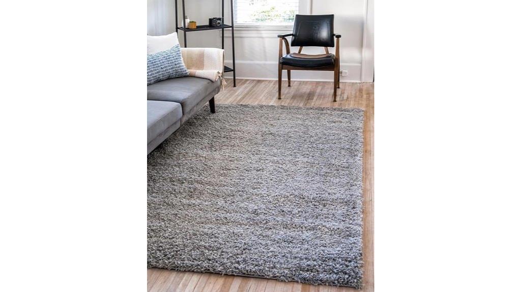 solid shag rug 4x6