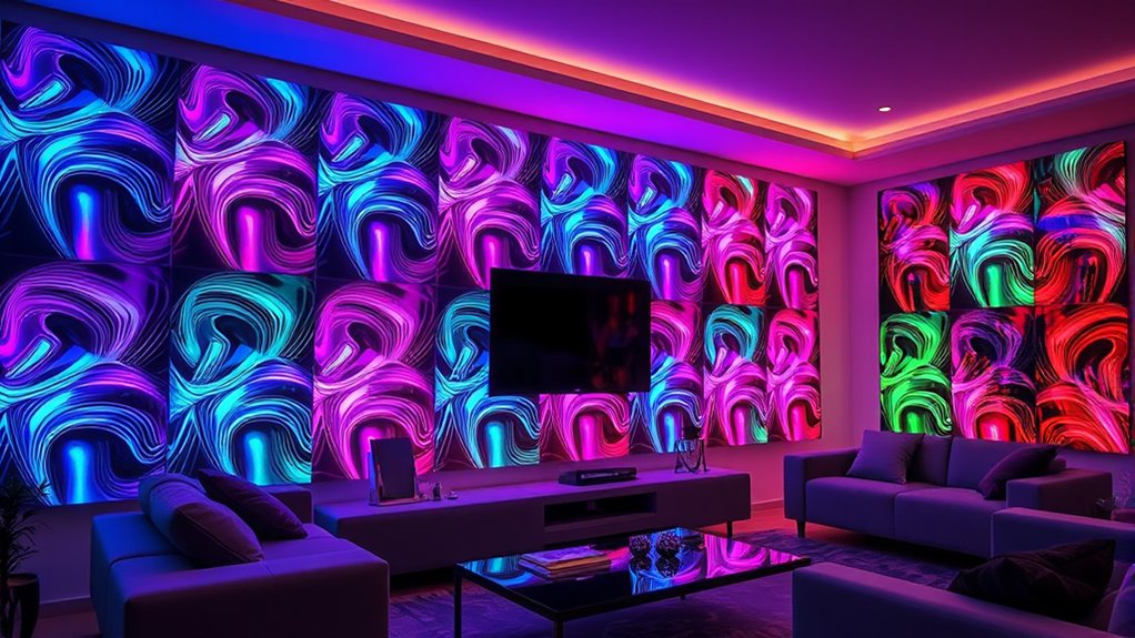 sound activated led panels