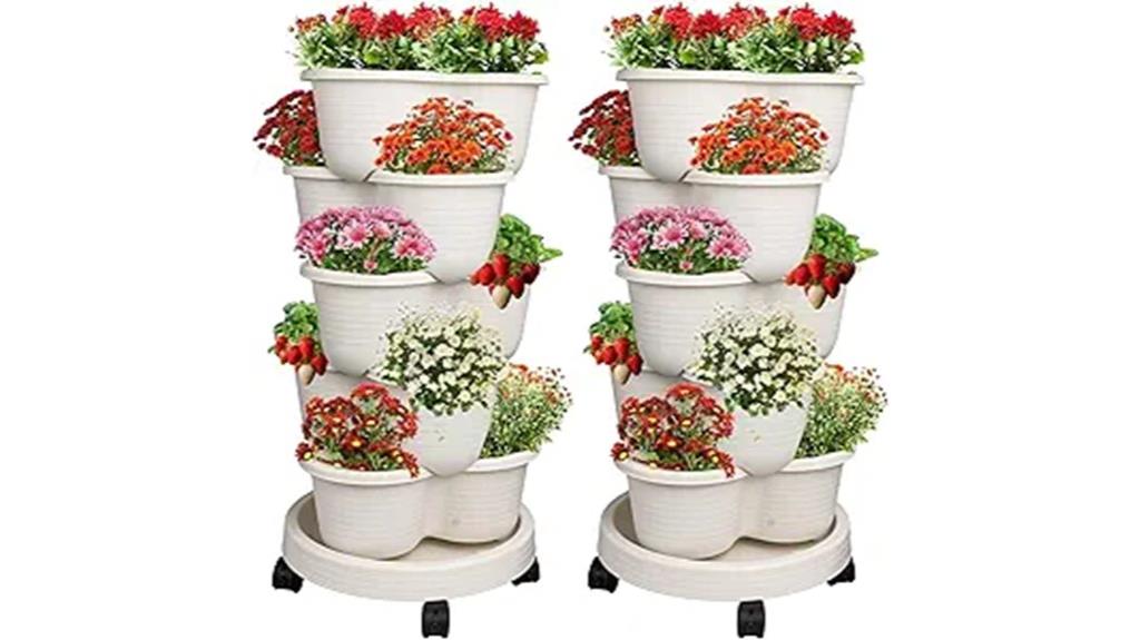 stackable strawberry planters