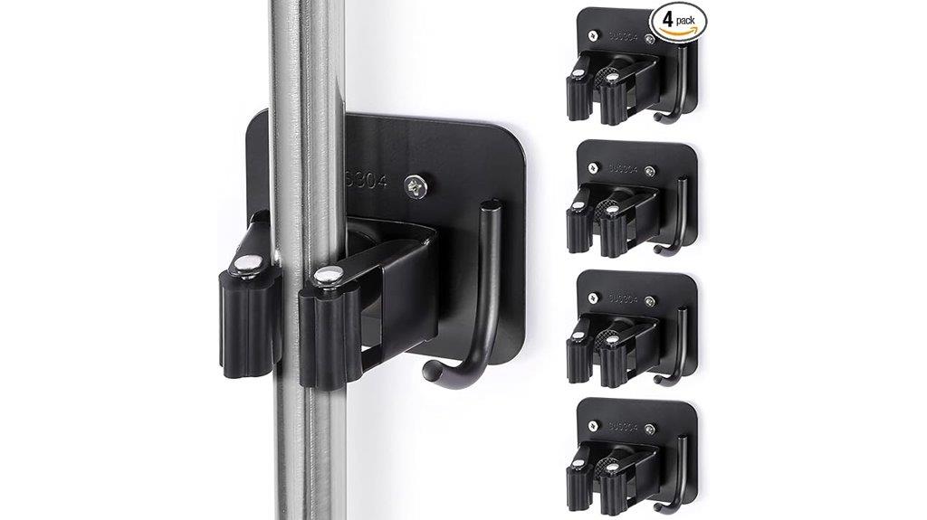 stainless steel broom hooks