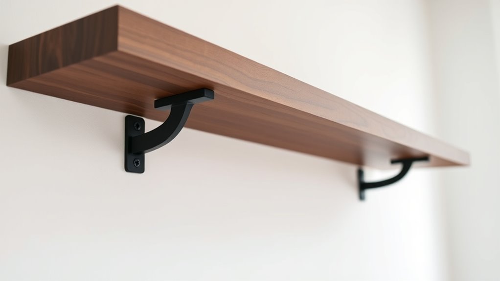 sturdy aesthetic easy install brackets
