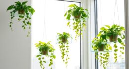 stylish acrylic plant shelves