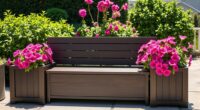 stylish outdoor storage benches