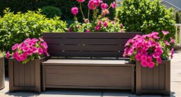stylish outdoor storage benches