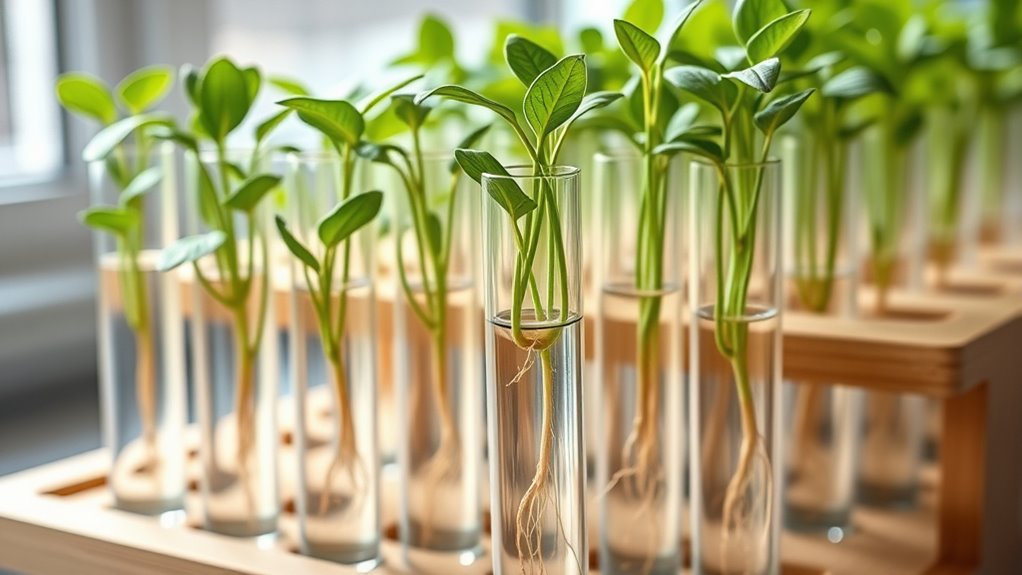 stylish plant propagation tubes
