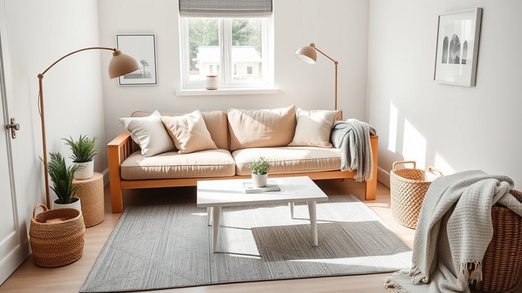 stylish scandinavian space optimization