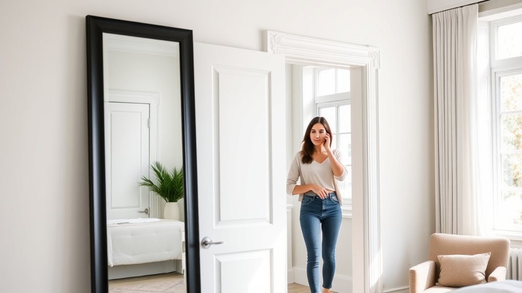 stylish space saving mirrors