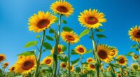 sunflowers and beans companion planting