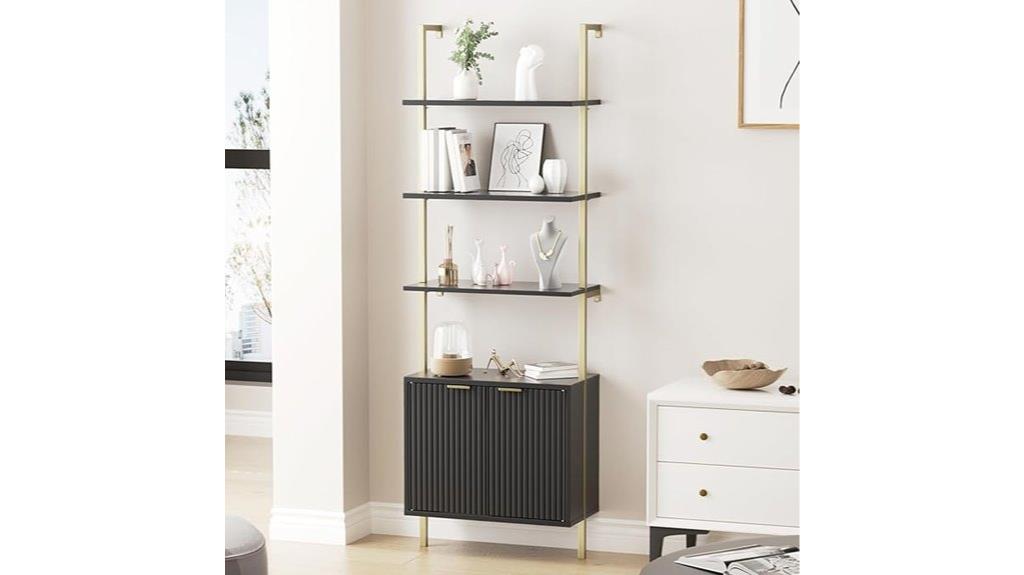 tall wall mounted bookcase