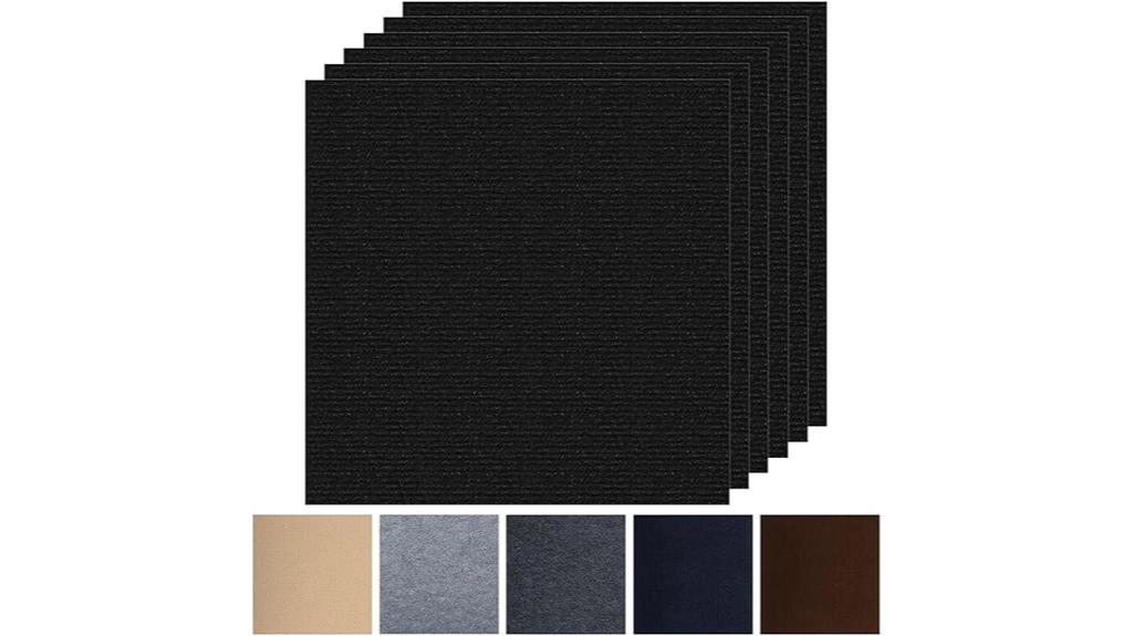 ten tile carpet squares