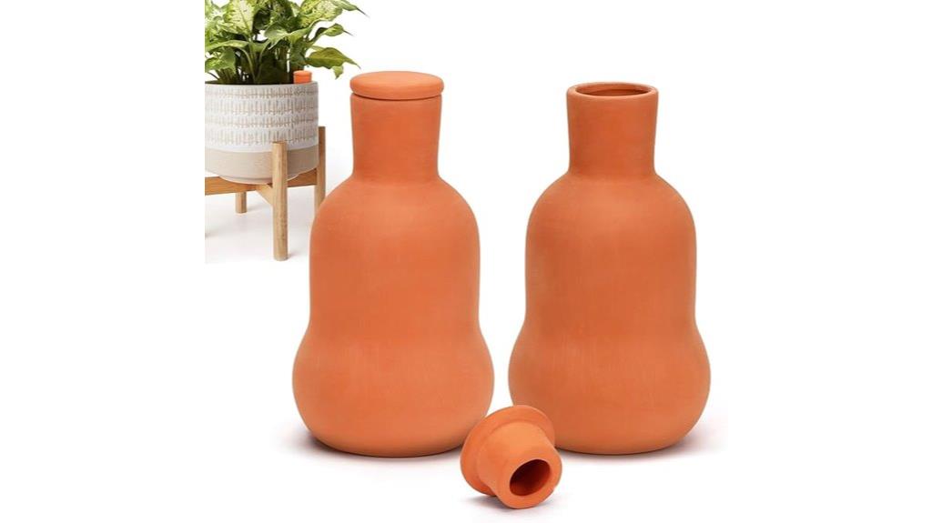 terracotta pot set with lids