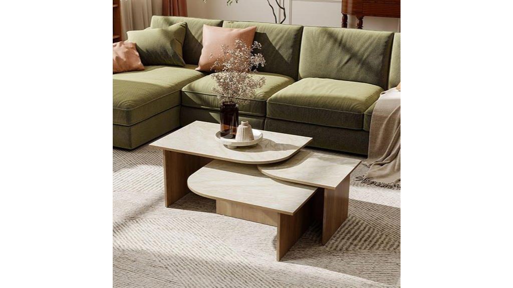 three piece nesting tables