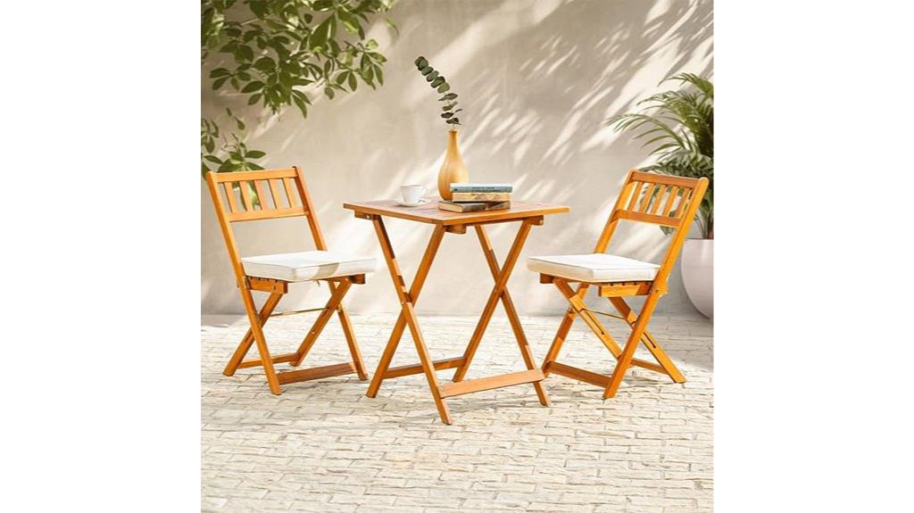 three piece patio set