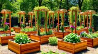 top cedar raised bed planters