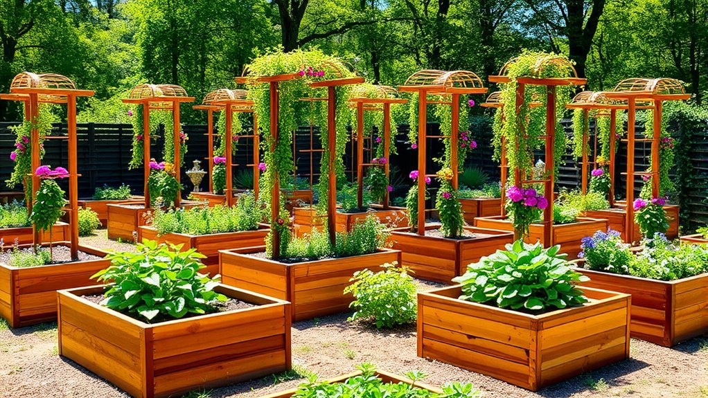 top cedar raised bed planters