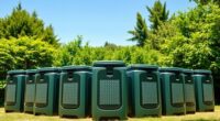 top compact dual chamber composters