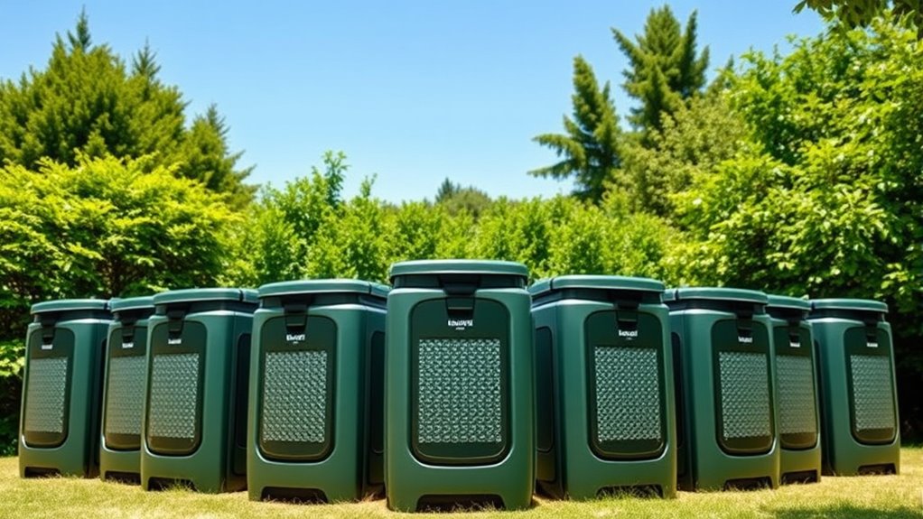 top compact dual chamber composters