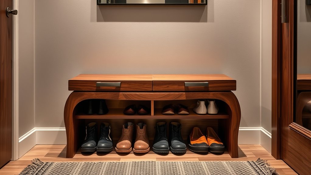 top entryway shoe storage