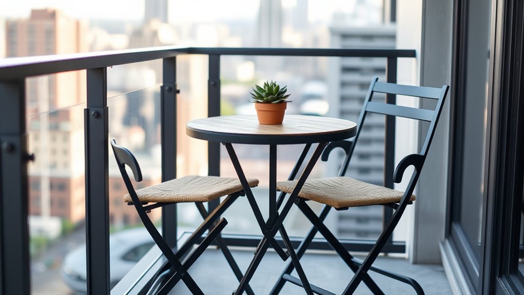 top foldable balcony bistro sets