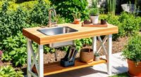 top folding garden workbenches