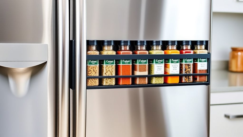 top magnetic refrigerator spice racks