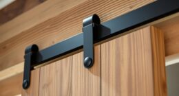 top matte black barn door kits
