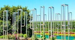 top metal garden support frames
