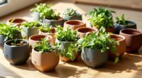 top modern self watering planters