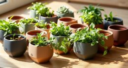 top modern self watering planters