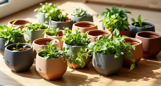 top modern self watering planters