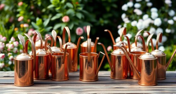 top narrow spouted copper cans