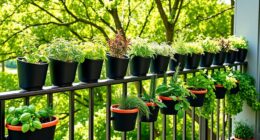top railing planters for herbs