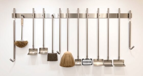 top wall mount broom holders