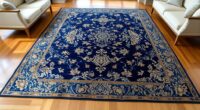 top yilong blue silk rugs