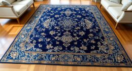 top yilong blue silk rugs