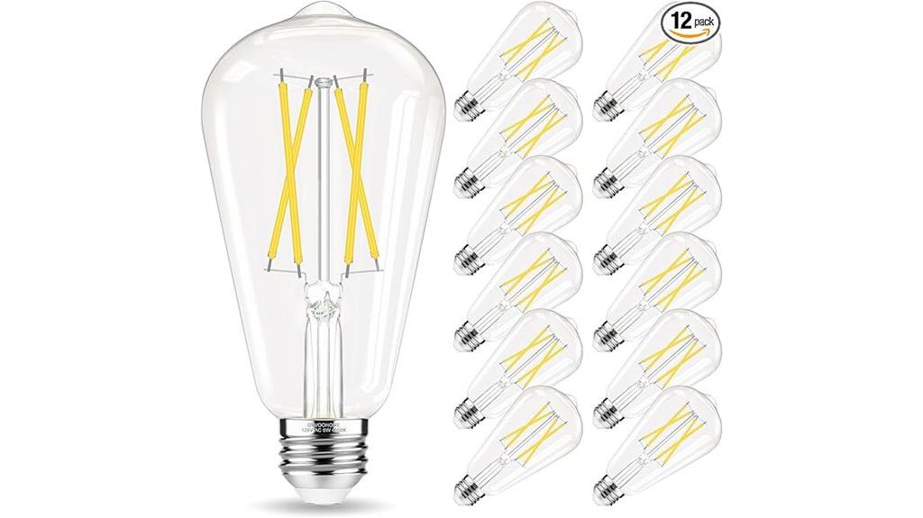 twelve 60w led bulbs