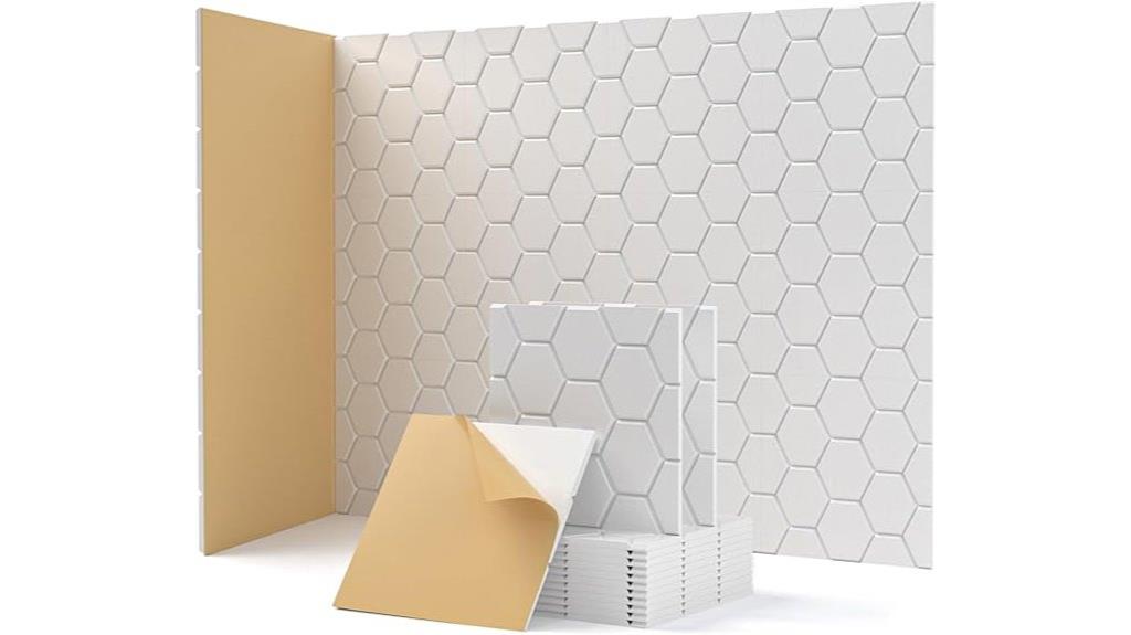 twelve self adhesive soundproof panels