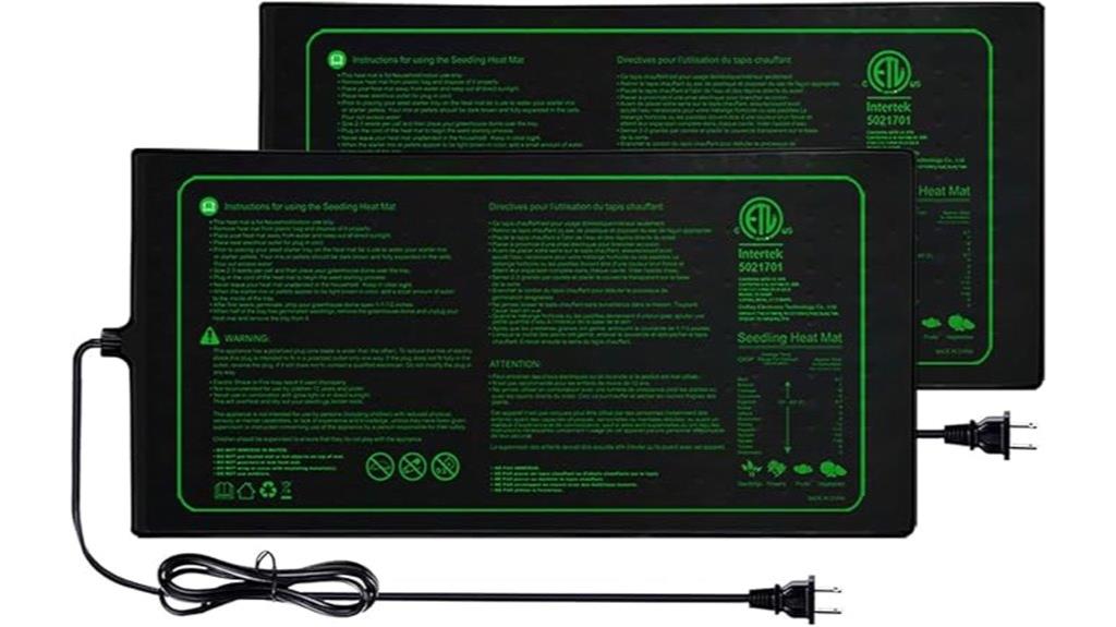 two pack seedling heating mats