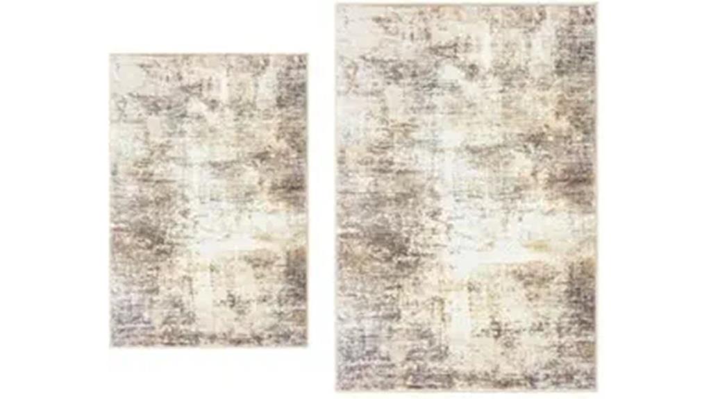 two rugs various sizes
