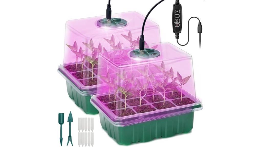 two tray grow light