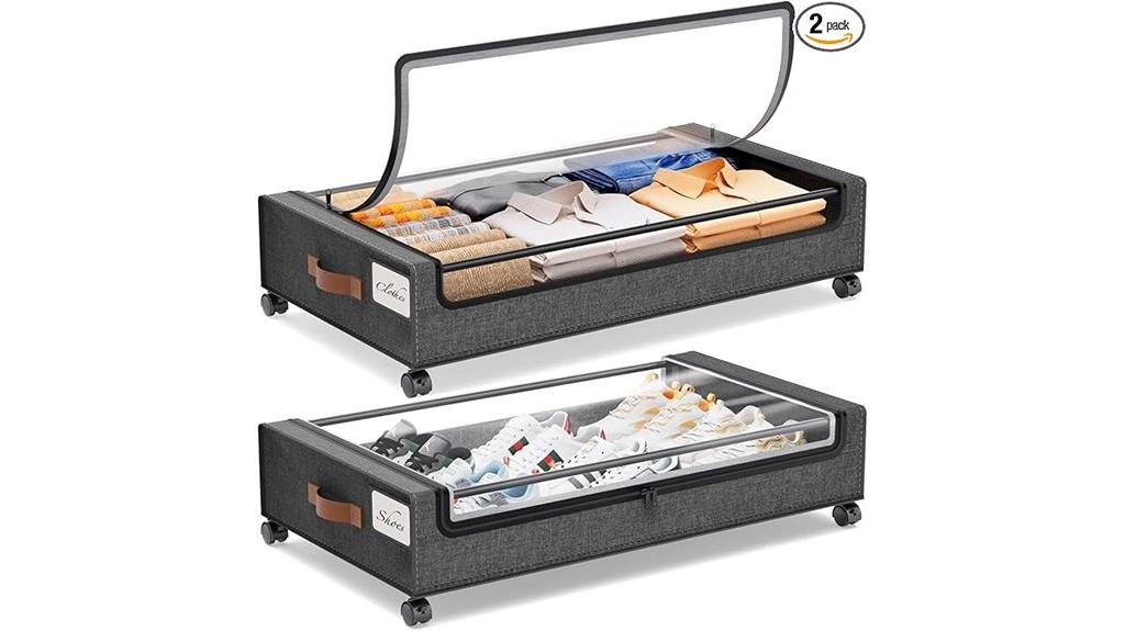 under bed storage containers with wheels