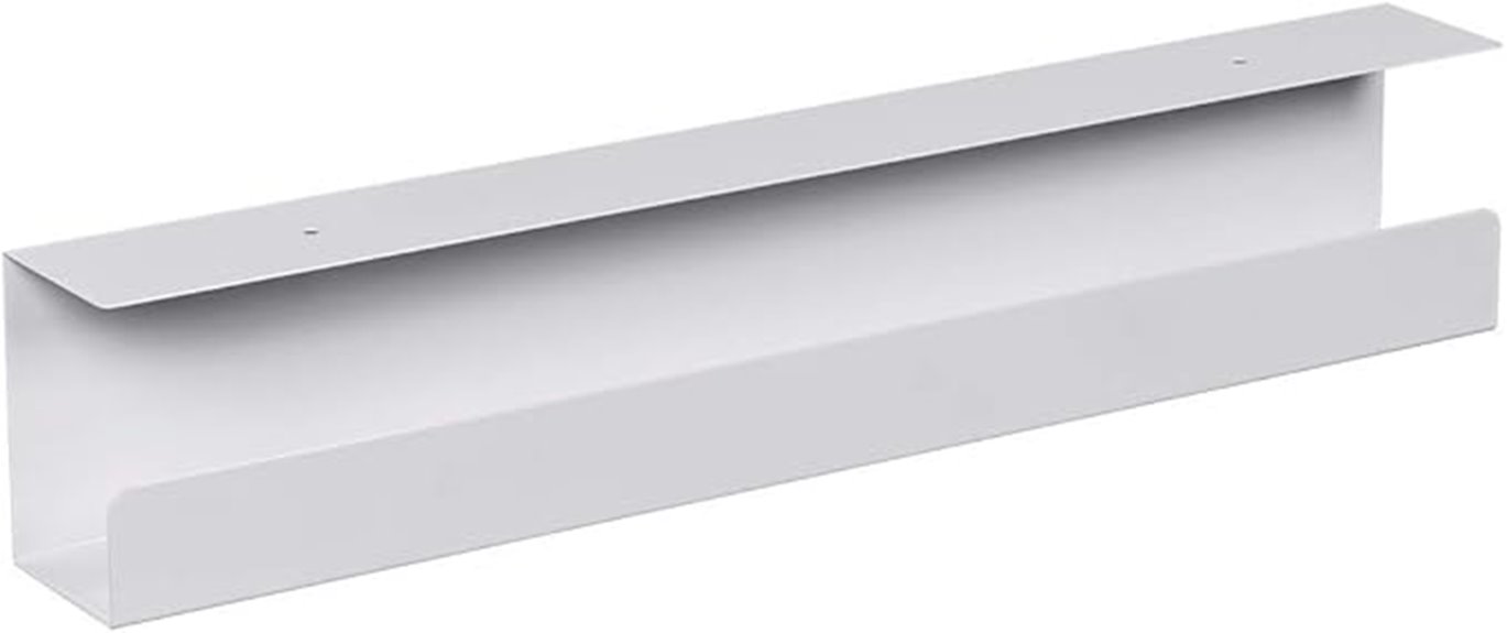under desk cable tray